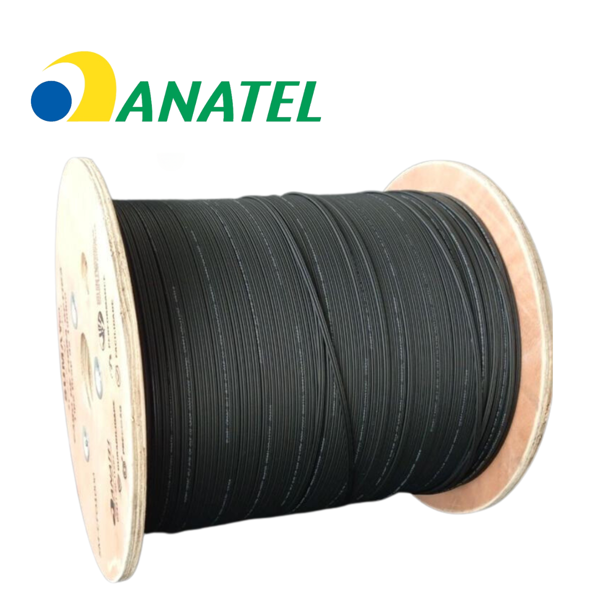 Cabo Fibra Óptica Drop Flat 1 Fibra Ftth