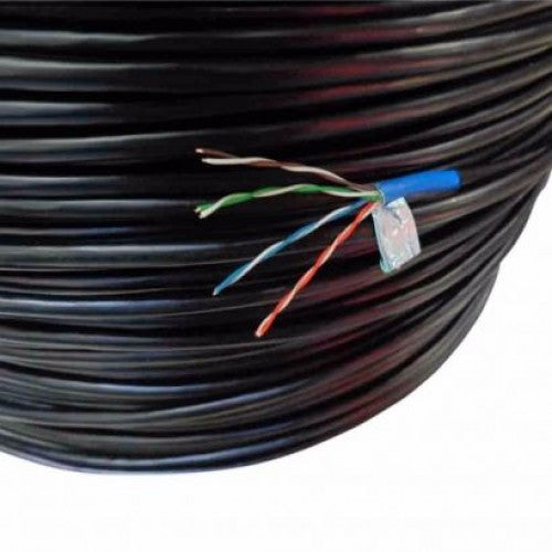 Cabo Lan Cat5e F/utp 24 awgx4p - Bk Blindado - 100% Cobre