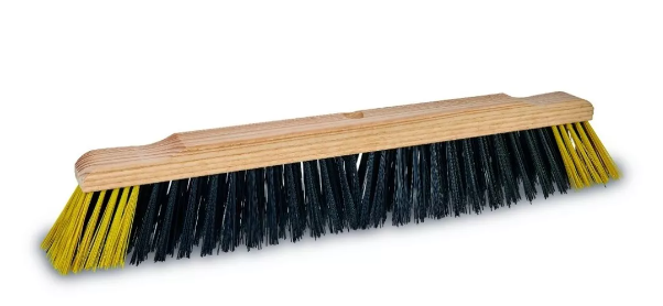 Vassoura Gari Reforçada 60cm Nylon Com Cerdas Duras