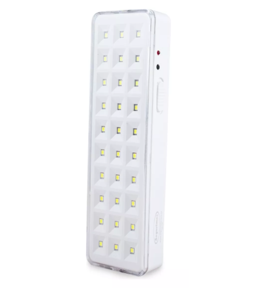 Kit luminária De Emergência 30 Leds Super Slim Segurimax