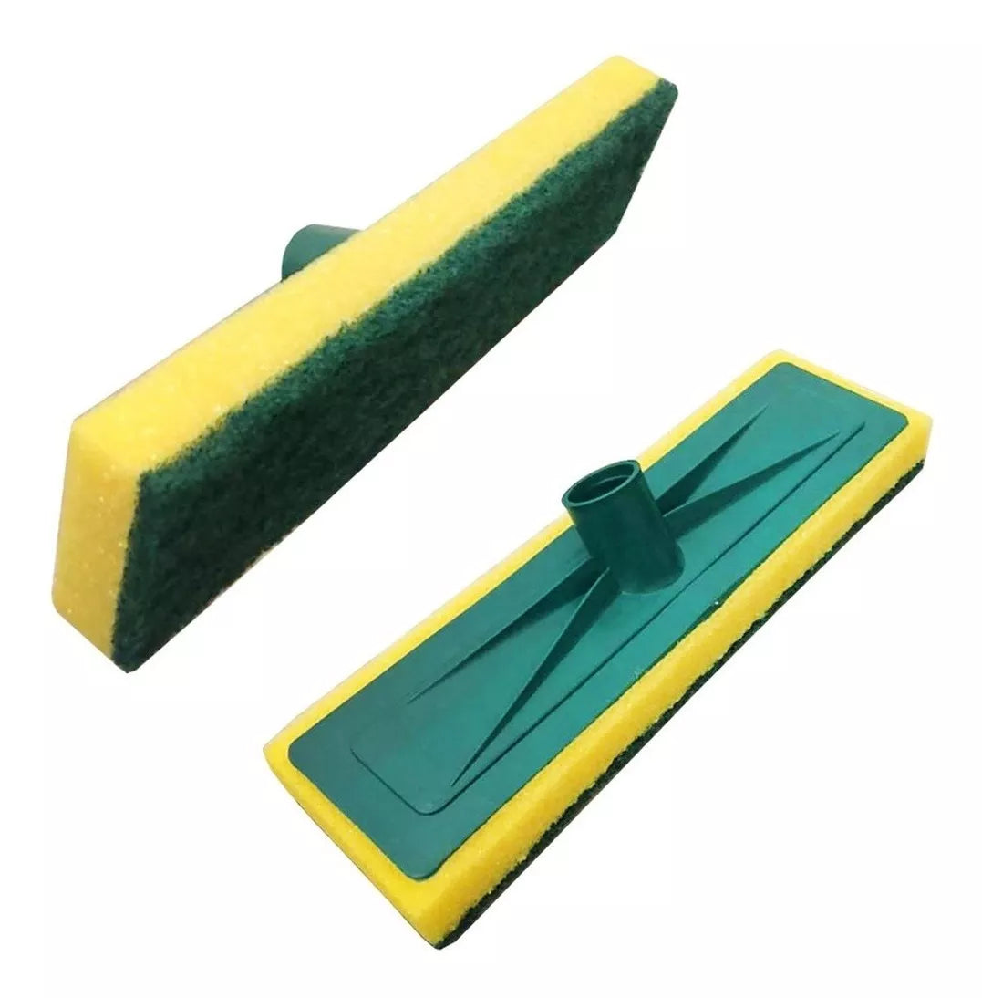 Kit 02 Buchas Limpeza Lava Piso Esfregão Brubalar