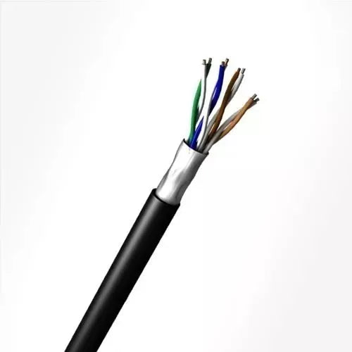 Cabo Lan Cat5e F/utp 24 awgx4p - Bk Blindado - 100% Cobre